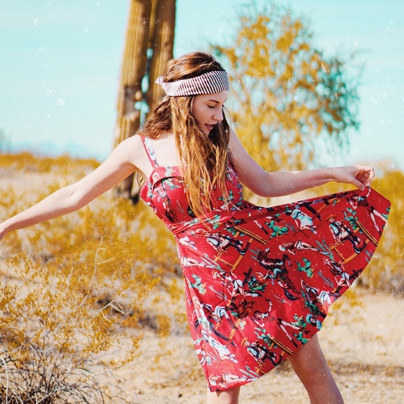 Zara Dresses & Skirts - Red Vintage Dress